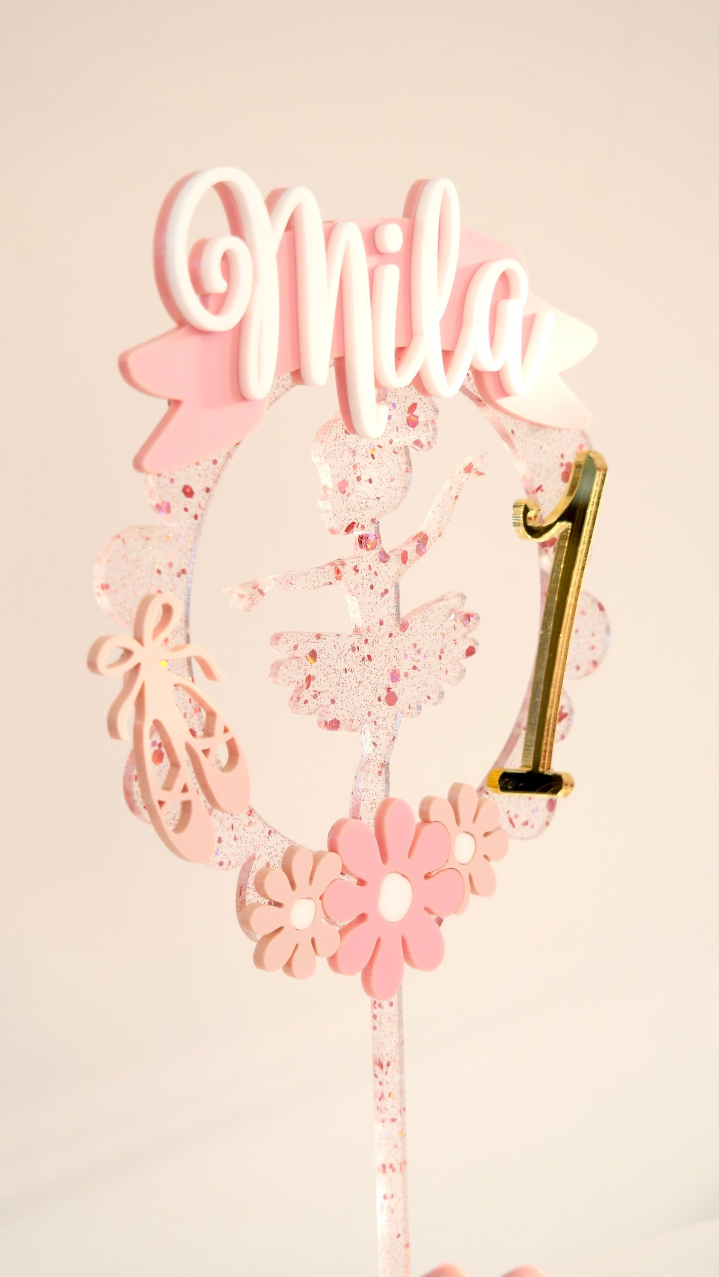 Ballerina Dancer Cake Topper