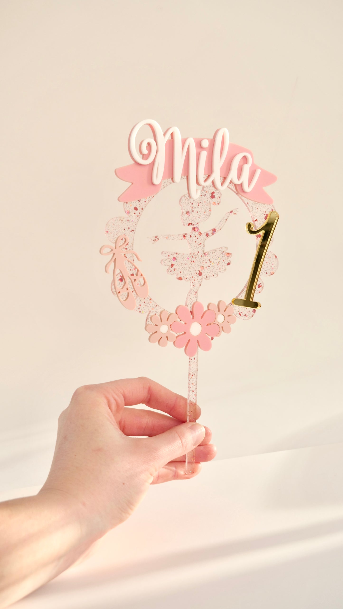 Ballerina Dancer Cake Topper