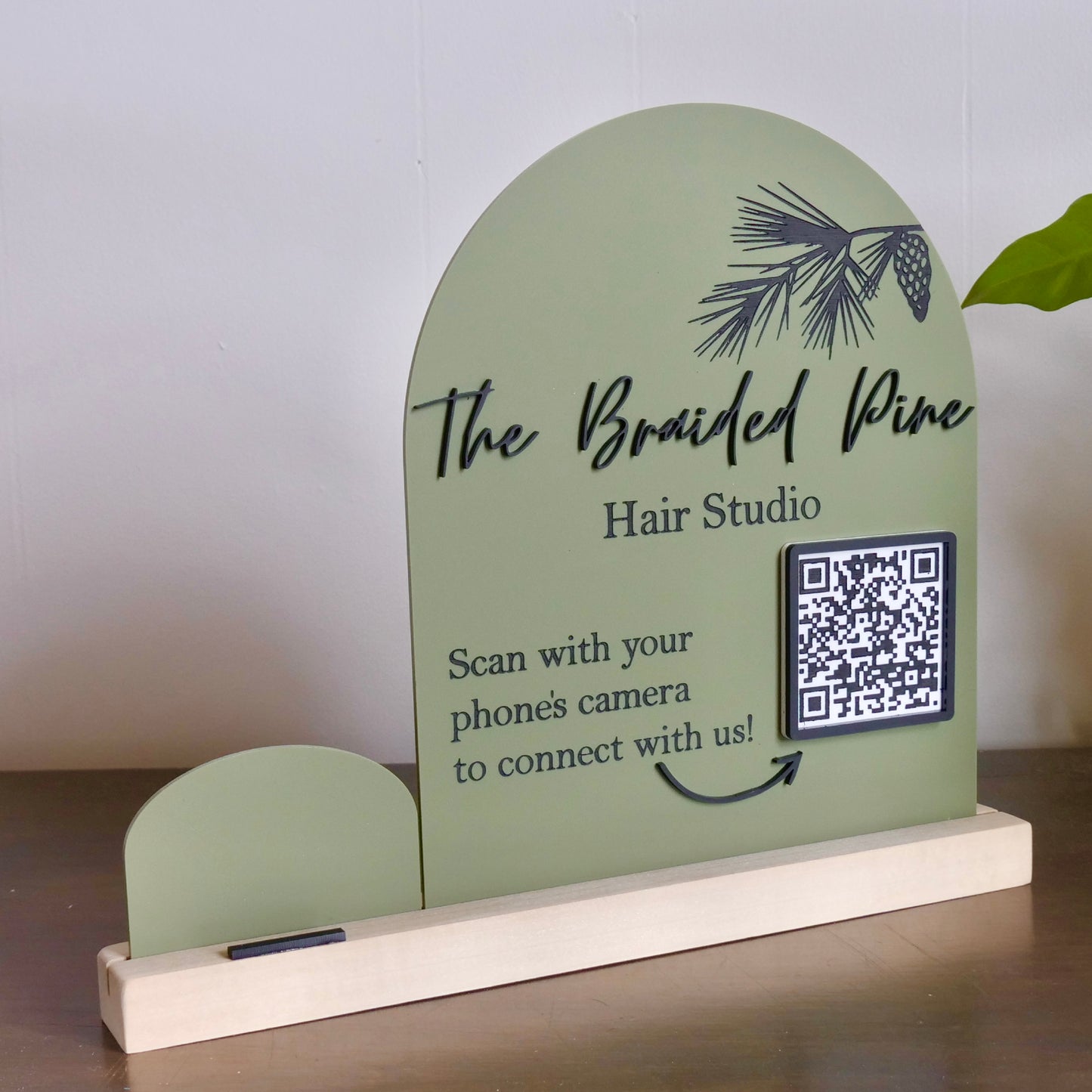 Social Media QR Code Stand