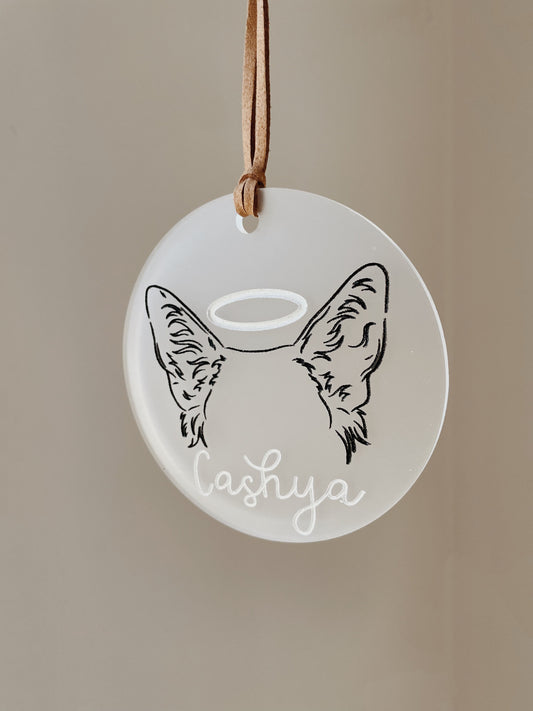 Personalized Pet Memorial Christmas Ornaments - Custom Angel Pet Keepsakes